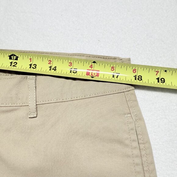 Saddlebred Men's Flat Front Slash Pockets Stretch Khaki Chino Shorts Size 36W - Picture 7 of 10